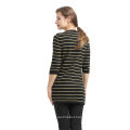 Factory Sale simple design stripe pattern cashmere sweater